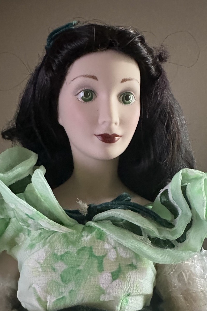 Franklin Mint Gone With The Wind Scarlett O'Hara Porcelain Doll W