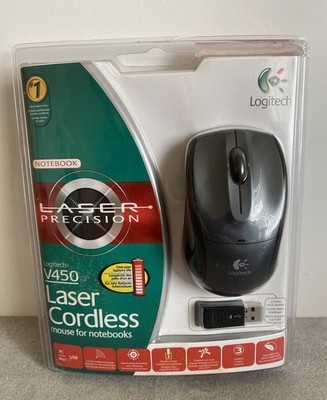 Logitech V450 Kabellose Lasermaus für Notebooks Nagelneu & Versiegelt 