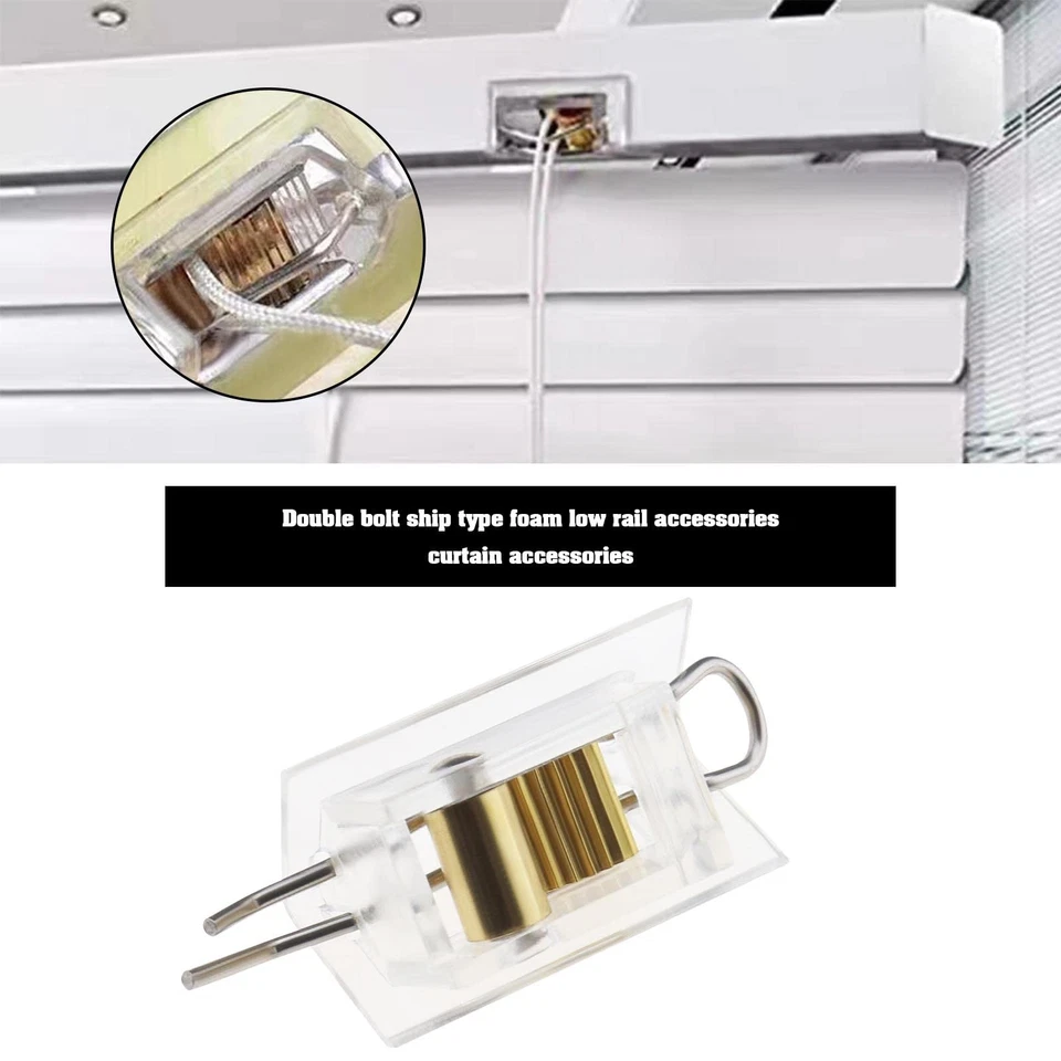 4 Pezzi di Tende con Chiusura A Cavo Persiane Meccanismo di Supporto Pezzi di... - Immagine 3 di 4