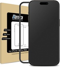 Matte Glass Screen Protector for iPhone 15 Pro Max 6.7 Inch Anti-Glare Anti-Fi