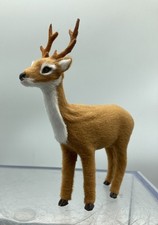 Small Detailed Buck Deer Faux Fur Christmas or Hunting Decor