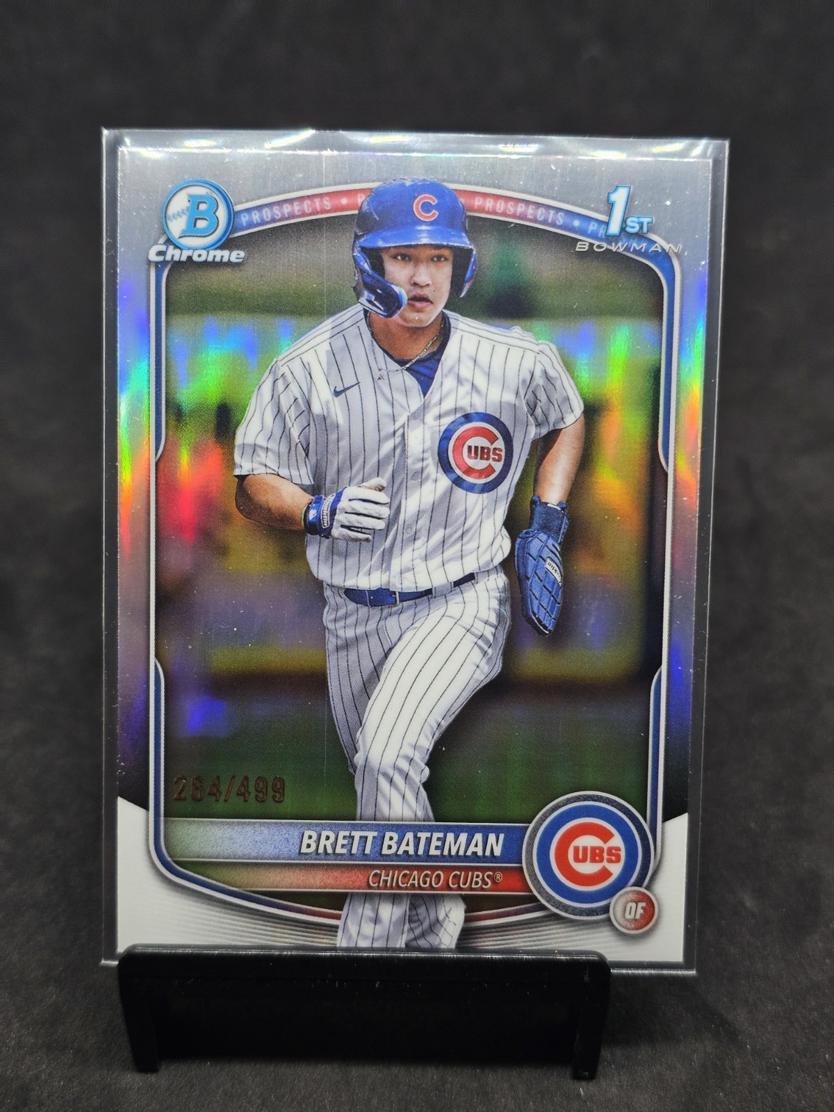 2025 BOWMAN CHROME BRETT BATEMAN 1ST BOWMAN REFRACTOR 264/499