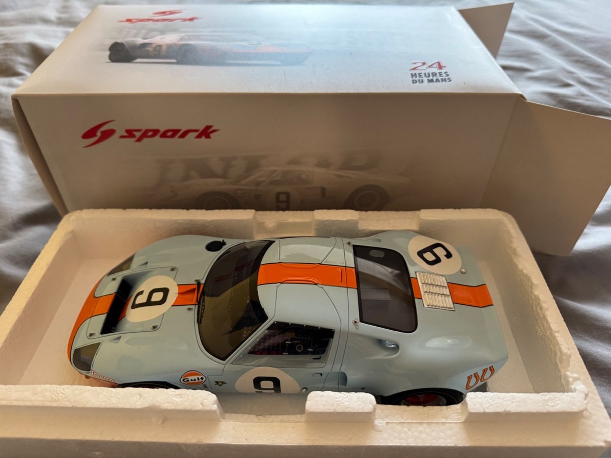 1:18 Spark 1968 Ford GT40 No 9 Le Mans Winner | eBay