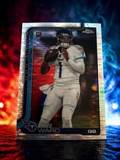2025 Topps Chrome Football Cam Ward Pulsar Rookie RC #314 Tennessee Titans