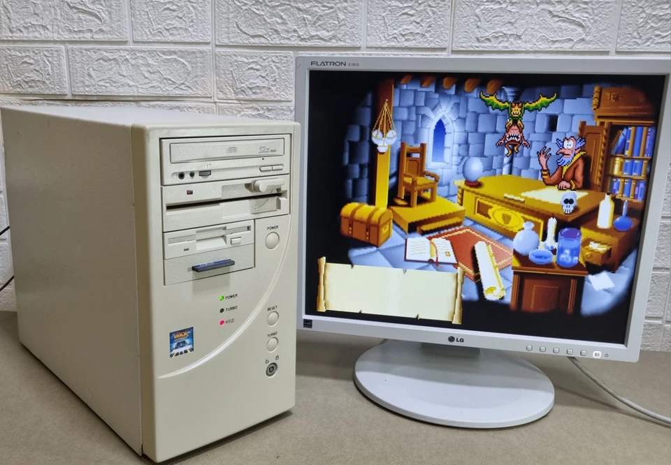 Pentium 200mhz + CF Karte PC AT Computer Vintage Retro MS-Dos 6.22 Windows 3.11 - Bild 4 von 4