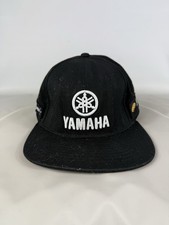 Vintage Yamaha Yamalube Logo Black Racing Adjustable Baseball Cap Hat BluCru FMF