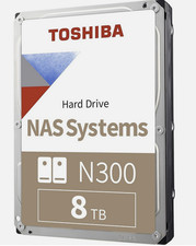 Toshiba 8TB N300 Internal Hard Drive – 24/7 NAS Systems 3.5 Inch SATA HDD
