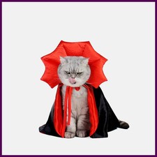 Cute Halloween Pet Costumes Cosplay Vampire Cloak For Small Dog Cat Kitten Puppy