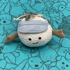Jellycat Amuseables Golf Ball Bag Charm - Sports Keychain BNWT DUST BAG