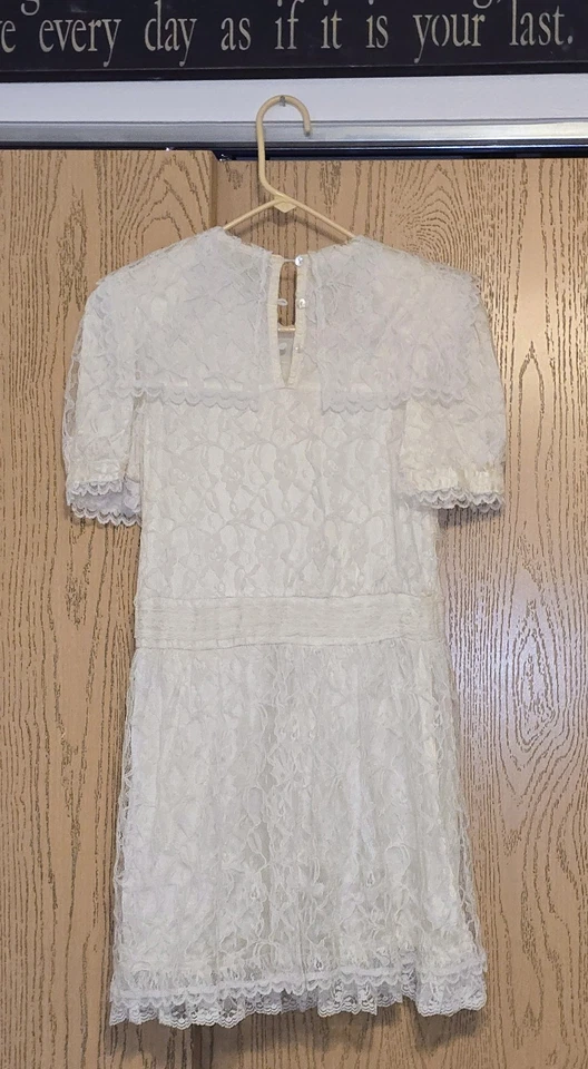 Gunne Sax by Jessica McClintock Vintage Lace Dress - Image 2 of 4