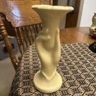 Shawnee Pottery Hand Holding Trumpet Flower Vase Art Deco Made in USA