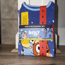 Bluey 4-pc Girls Pajama Set, Size 6