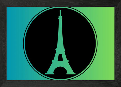 Eiffel Tower Paris France Framed Wall Art Poster Canvas Print Picture