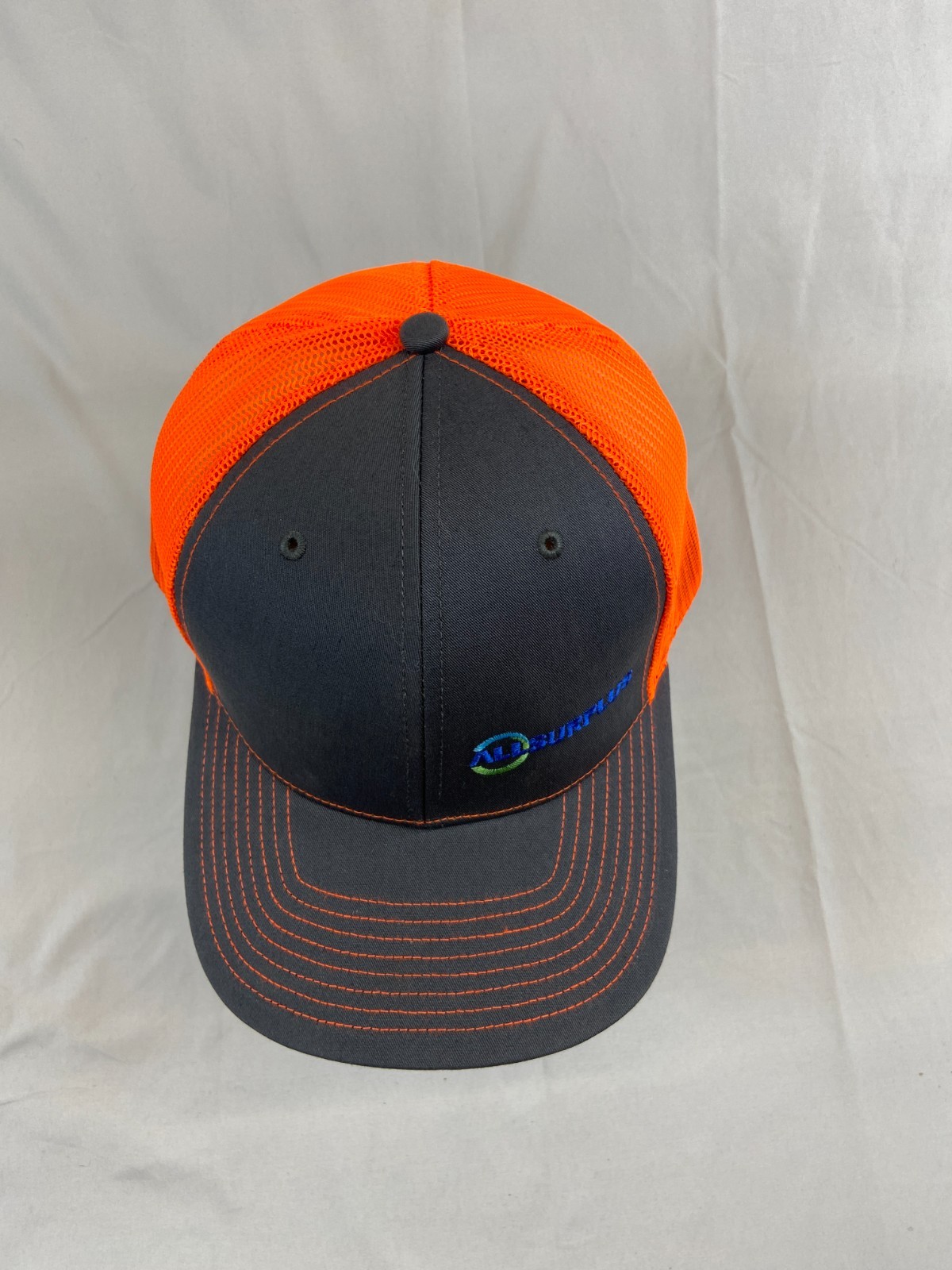 All Surplus Baseball Cap Snapback Hat Gray Neon O… - image 4