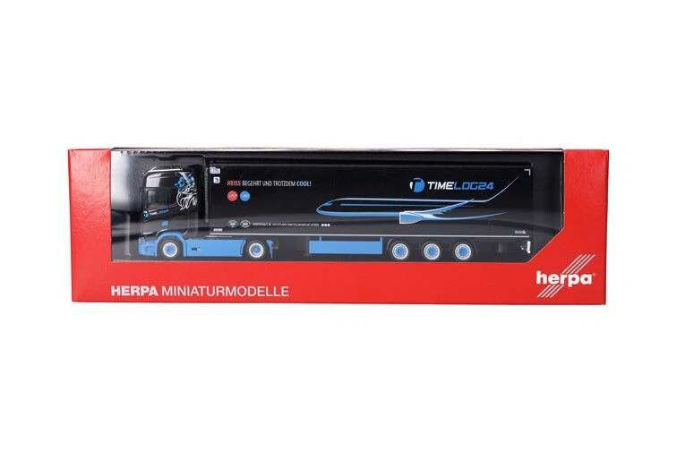 HERPA - Camion avec remorque frigorifique 3 essieux TIMELOG24 – SCANIA CS 20 ... - Photo 4/4