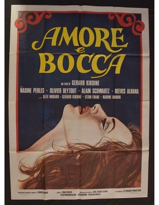 Poster Liebe E Mund Kikoine Nubbar Perles Frame A486