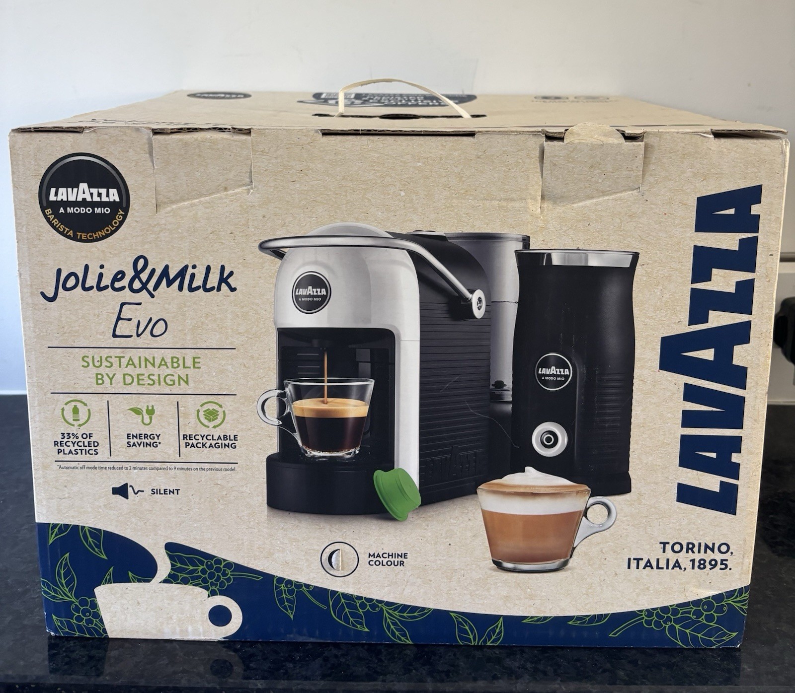 Lavazza Jolie & Milk EVO Pod Coffee Machine Milk Frother 1250W NEW Read Descript
