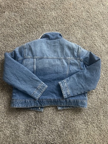 Mädchen Zara Jeansjacke Fellfutter Größe 13-14 - Bild 3 von 3