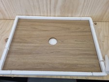 Kentmere 650mm X 465mm Wooden Vanity Unit Top Rustic Oak