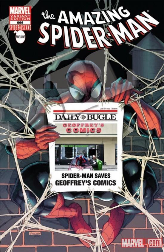 AMAZING SPIDERMAN 666 RARE GEOFFREY'S COMICS BUGLE VARIANT