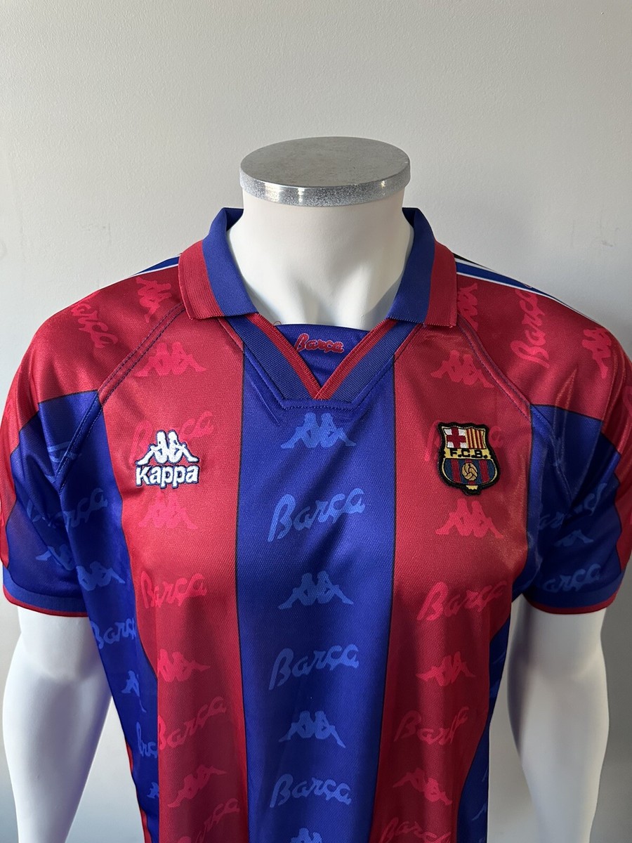 Luis Figo FC Barcelona New Men's Retro Vintage Home Kappa