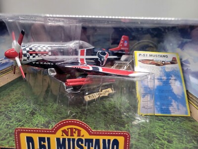 HOUSTON TEXANS P-51 MUSTANG AIRPLANE 1/48 FLEER FOOTBALL 2003 NFL