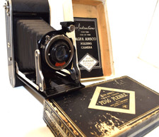 Vintage Agfa Ansco Folding Camera    PD 16 Plenax w Antar F 14 Lens Original Box