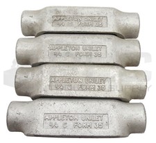 LOT OF 4 NEW APPLETON 3/4 C UNILET FORM 35 READ 