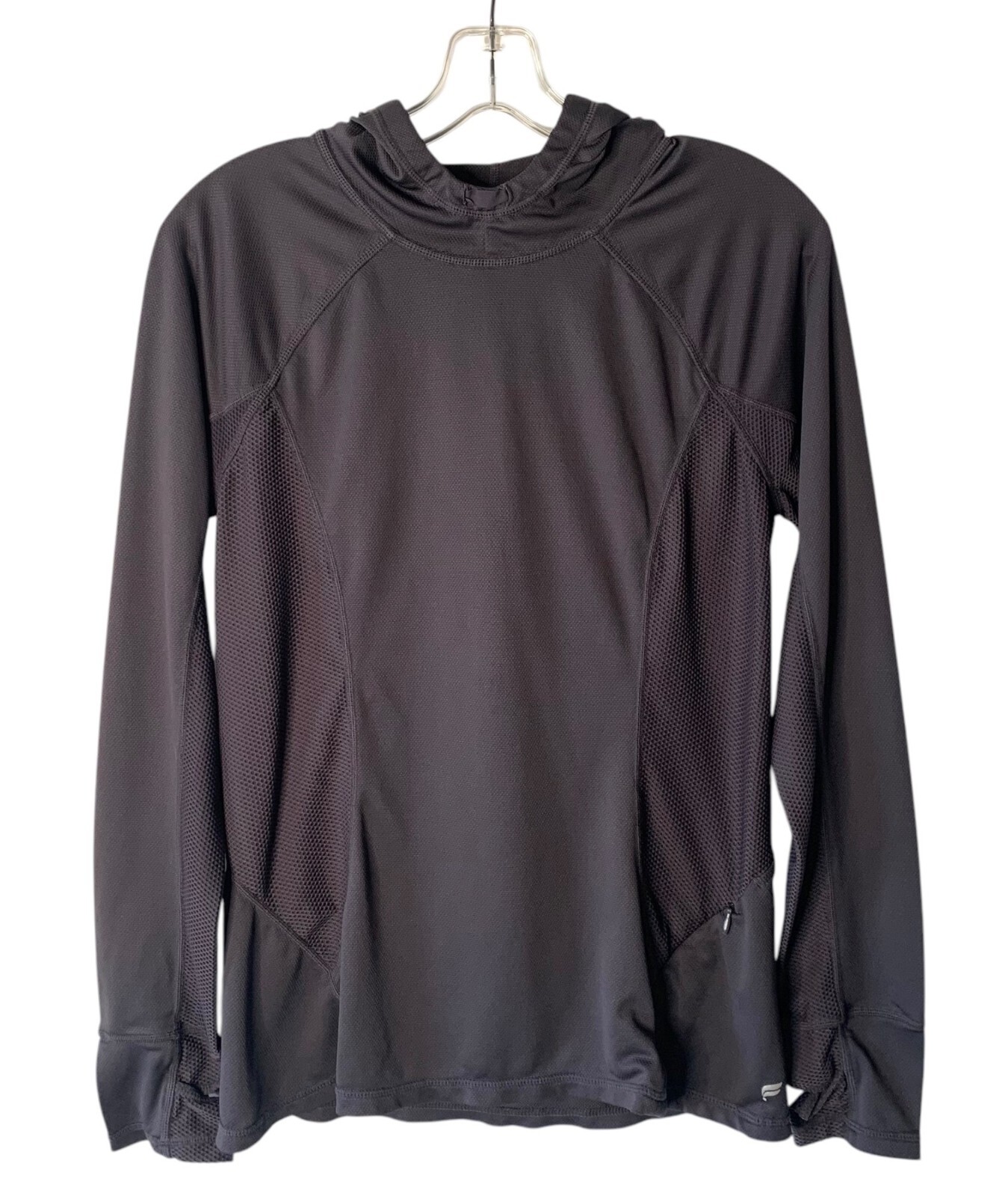 FABLETICS Solid Gray Alecia Lightweight Hooded Pe… - image 1