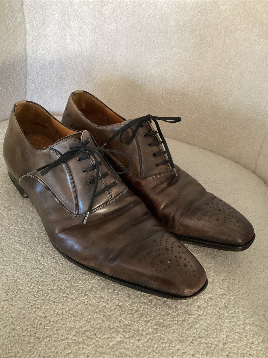 Magnanni Cruz Mens Sz 10.5 Shoes Brown Leather Plain Toe  display picture 1