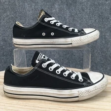 Converse Shoes Mens 6 Chuck Taylor All Star Sneaker Black Canvas Lace Up Comfort