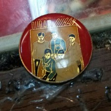 DURAN DURAN VINTAGE METAL LAPEL PIN NEW FROM LATE 80'S HEAVY METAL WOW