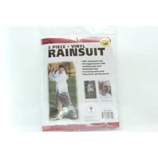Campmaster Clear Vinyl Three Piece Rain Suit Small