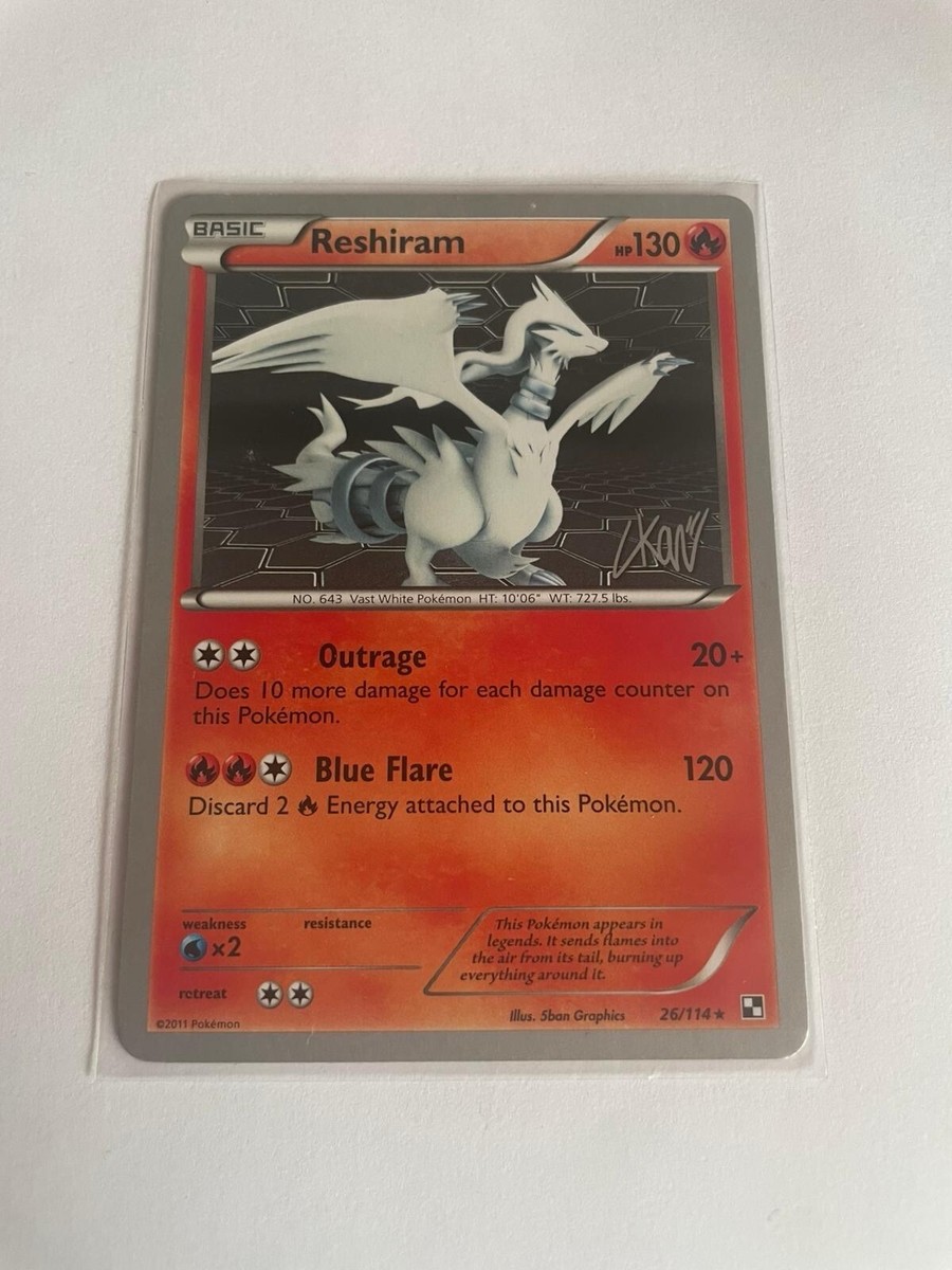 Pokemon TCG Reshiram 26/114 2011 World Championships Rare NM