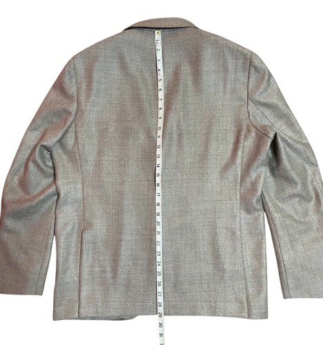 Jack Victor Zealander Wool Silk LORO PIANA 42R Brown Madison Blazer - Picture 6 of 10