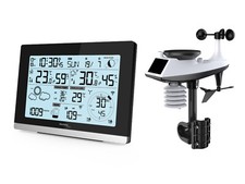 techno line WS 1750 stazione meteo radio centro meteo vento pioggia pressione aria DCF LCD
