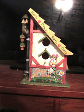 Large Decorated Wooden Bird House
