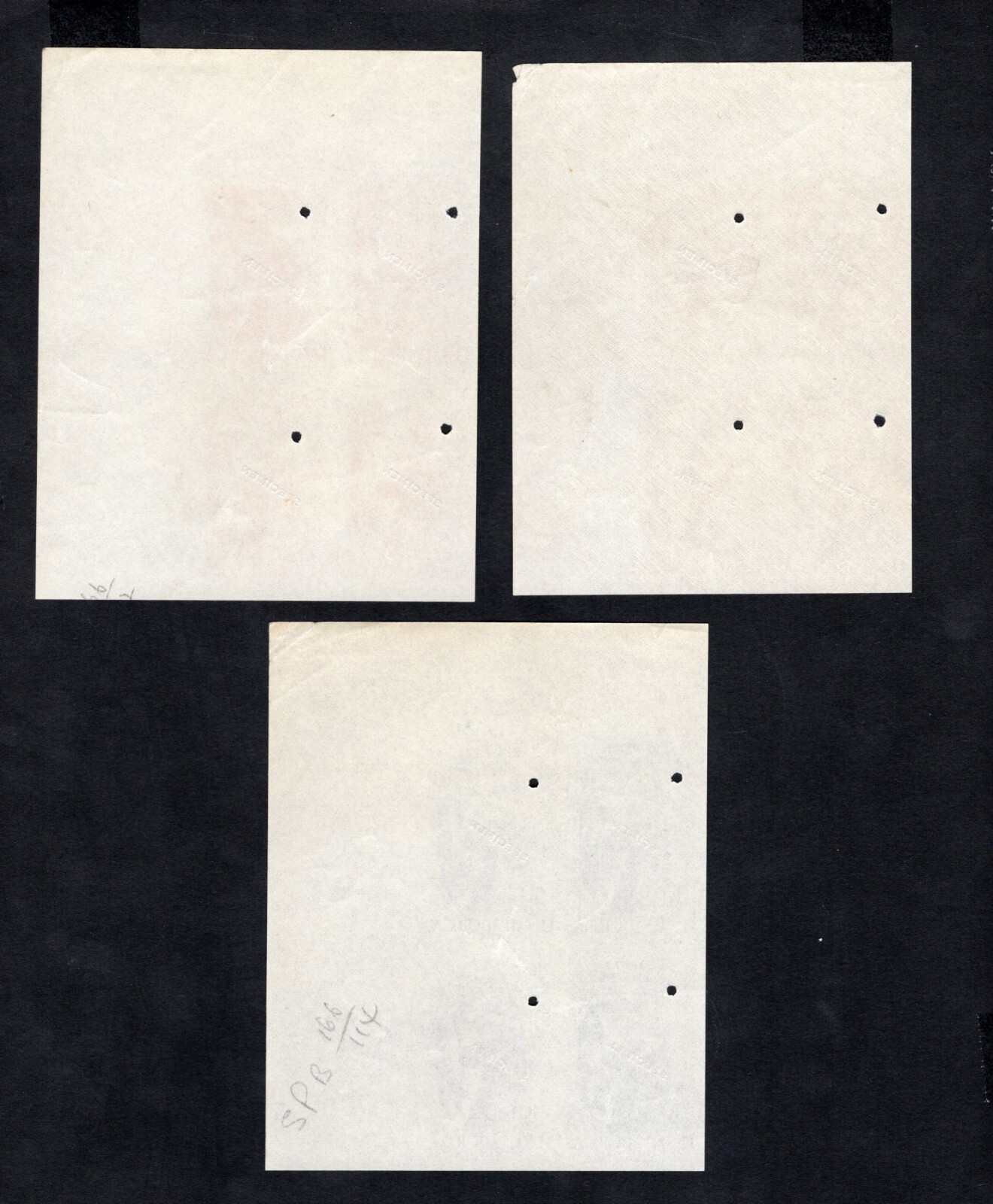 Salvador 1956 blocks of stamps Mi#767-775 without 773 SPECIMEN PROOF R MNH