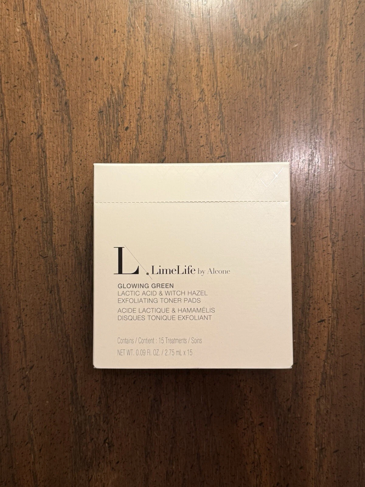 LimeLife Glowing Green Lactic Acid Witch Hazel Exfoliating Toner Pads - New