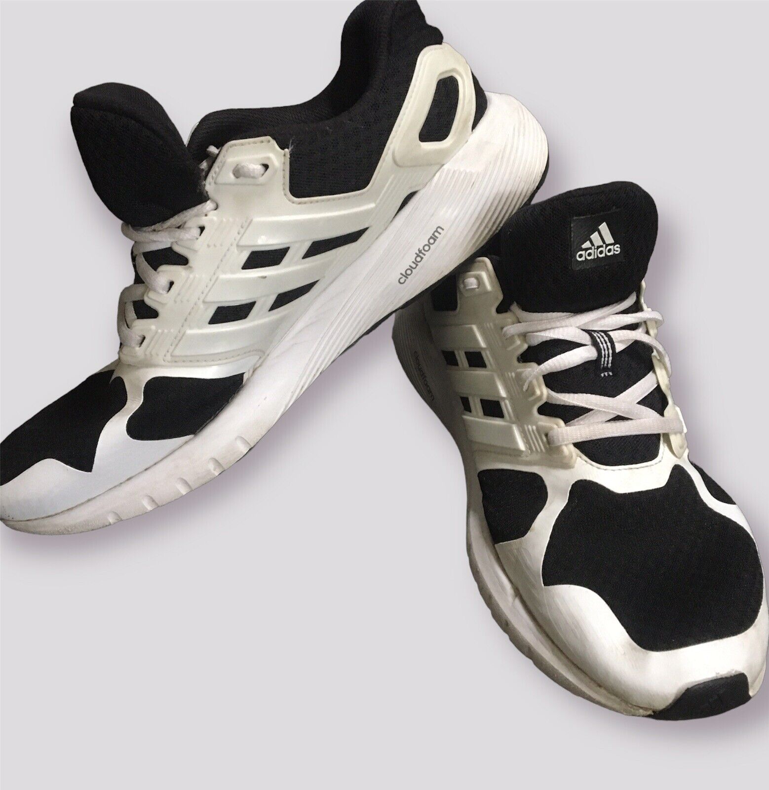 van mening zijn Trend Norm Adidas Cloudfoam Shoes Mens Size 10 Duramo 8 Running/Workout Shoes  White/Black | eBay