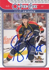 STEVE EMINGER PANTHERS AUTOGRAPH AUTO 09/10 O-PEE-CHEE OPC #281 *25399