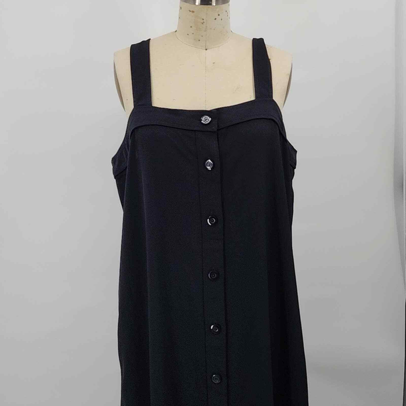 Everlane Button Down Adjustable Strap Black Size … - image 2
