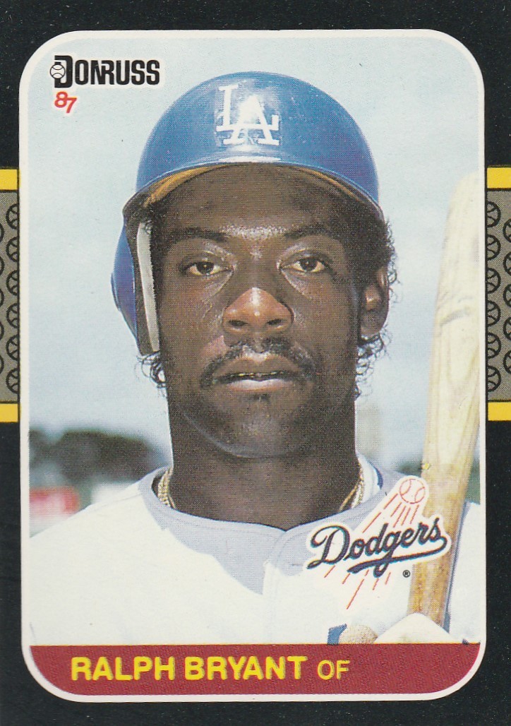 FREE SHIPPING-MINT-1987 (DODGERS) Donruss #587 Ralph Bryant ROOKIE