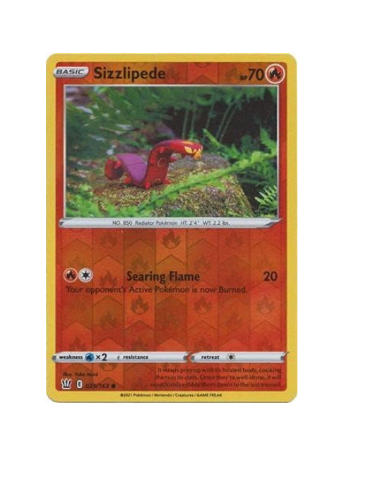 Pokemon - Sizzlipede - 029/163 - Reverse Holo - Battle Styles - NM/M