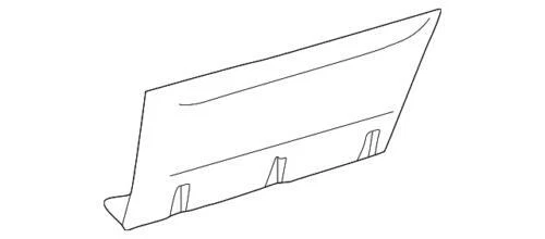 Genuine Ford Lincoln 2003-2005 Aviator Door Body Trim Left 2C5Z-7825557-BAPTM