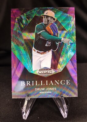 Panini 2022 Prizm Draft - Druw Jones - Rookie Brilliance Purple Wave