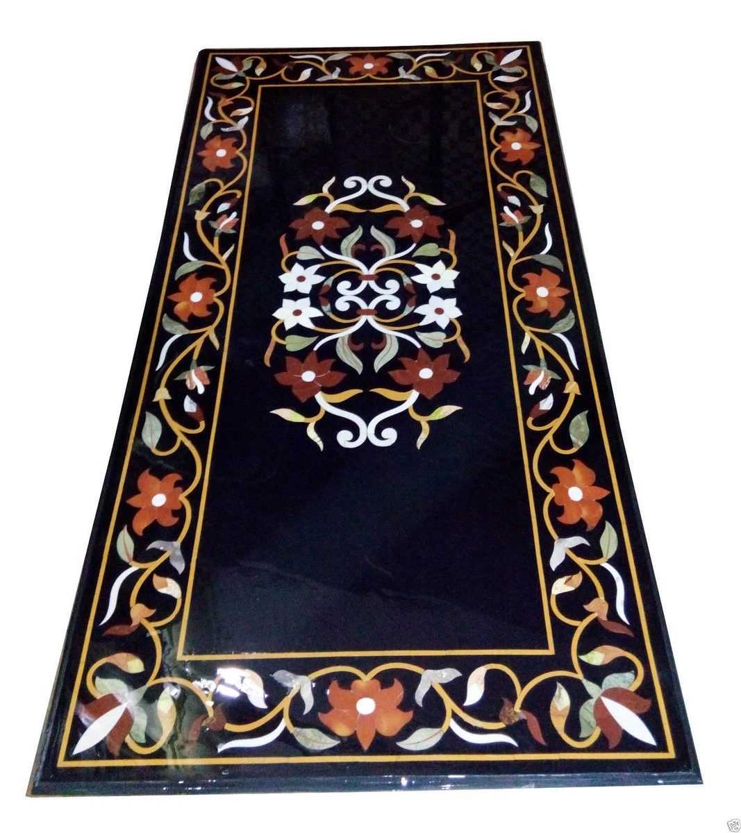 Marble inlay online coffee table