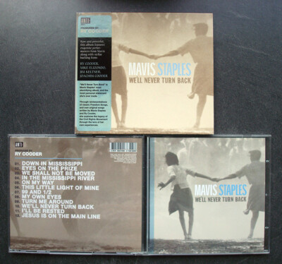 Mavis Staples   We'll Never Turn Back (2007) Anti, cardboard slipcase, Ry Cooder