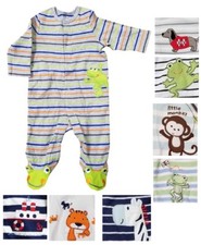 Little Me Baby Boys One Piece Snap Up Sleeper Various Designs