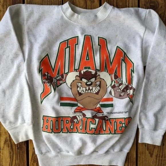 Vintage 90s Miami Hurricanes T-shirt NBA NFL American Football -  Sweden